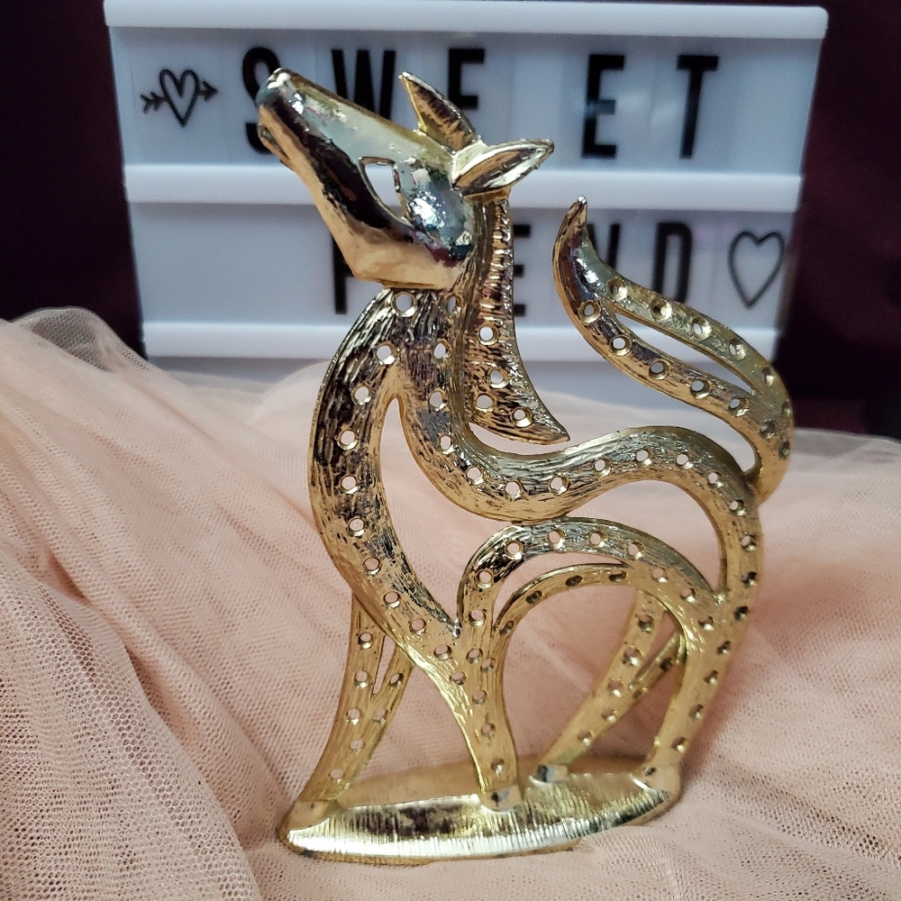 Vintage Torino Gold tone Horse Earring Holder